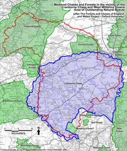 Cranborne Chase Aonb Map Cranborne Chase And West Wiltshire Downs Aonb Historic Landscape Website:  Hunting